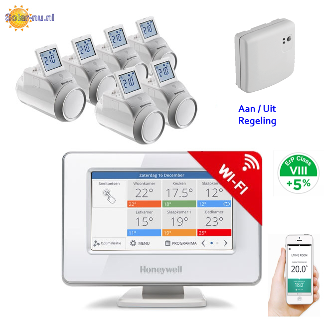 Honeywell evohome Wi-Fi, 6-zone radiator ketel pakket Aan / Uit ATP924 - I-Thermostaten Evohome solar-nu.webshop.nl