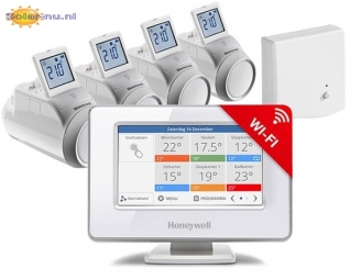 Honeywell Evohome Wifi pakket OpenTherm set+4 RF thermostaatknoppen ATP954