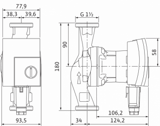 Wilo Yonos PICO 25/1-6 180mm. 4164026