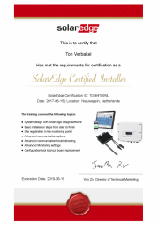 170619 2017 2019 solaredge advace training certified installer sidton verbakel solar nunl
