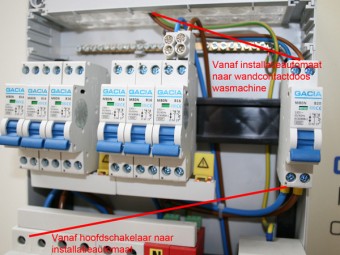 2106 vekto pvhoofdverdelerpv verdeler green line 2xwcd installatieautmaat 16a c