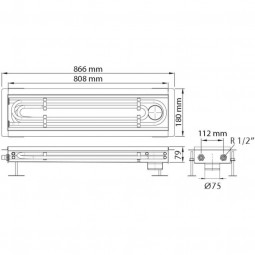 2509aco showerdrain x215760530590107430acotechnischetekening01maten