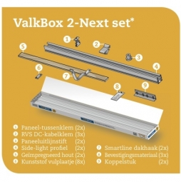 Valkbox 2 voor Schuine Daken - Next Zonnepaneel