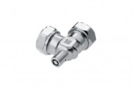 Bonfix knel vertinde kniekoppeling met ontluchting 22 x 22 mm