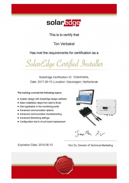 SolarEdge Certified Installer