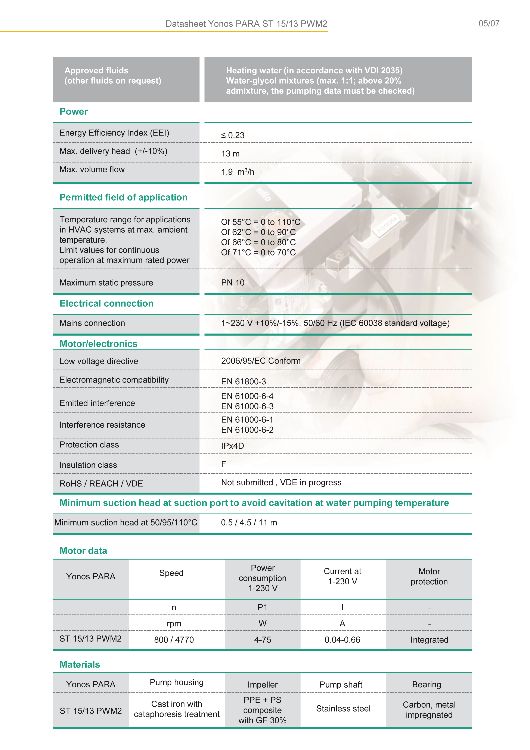 Wilo Yonos Para ST 15 / 13 PWM2 HE - 130mm (1