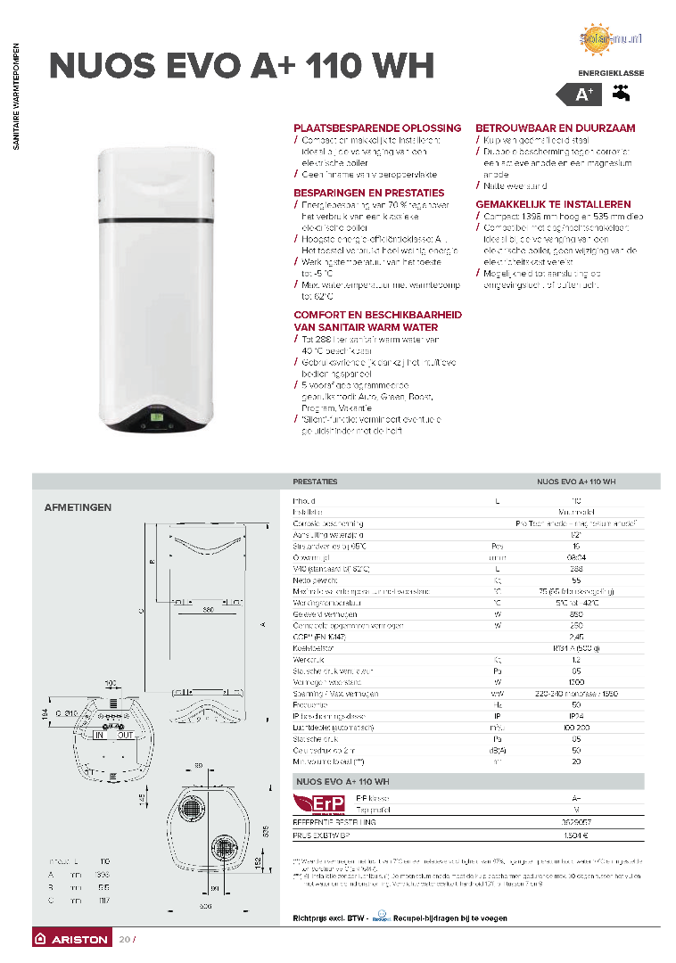 NUOS EVO A+ 110 WANDMODEL