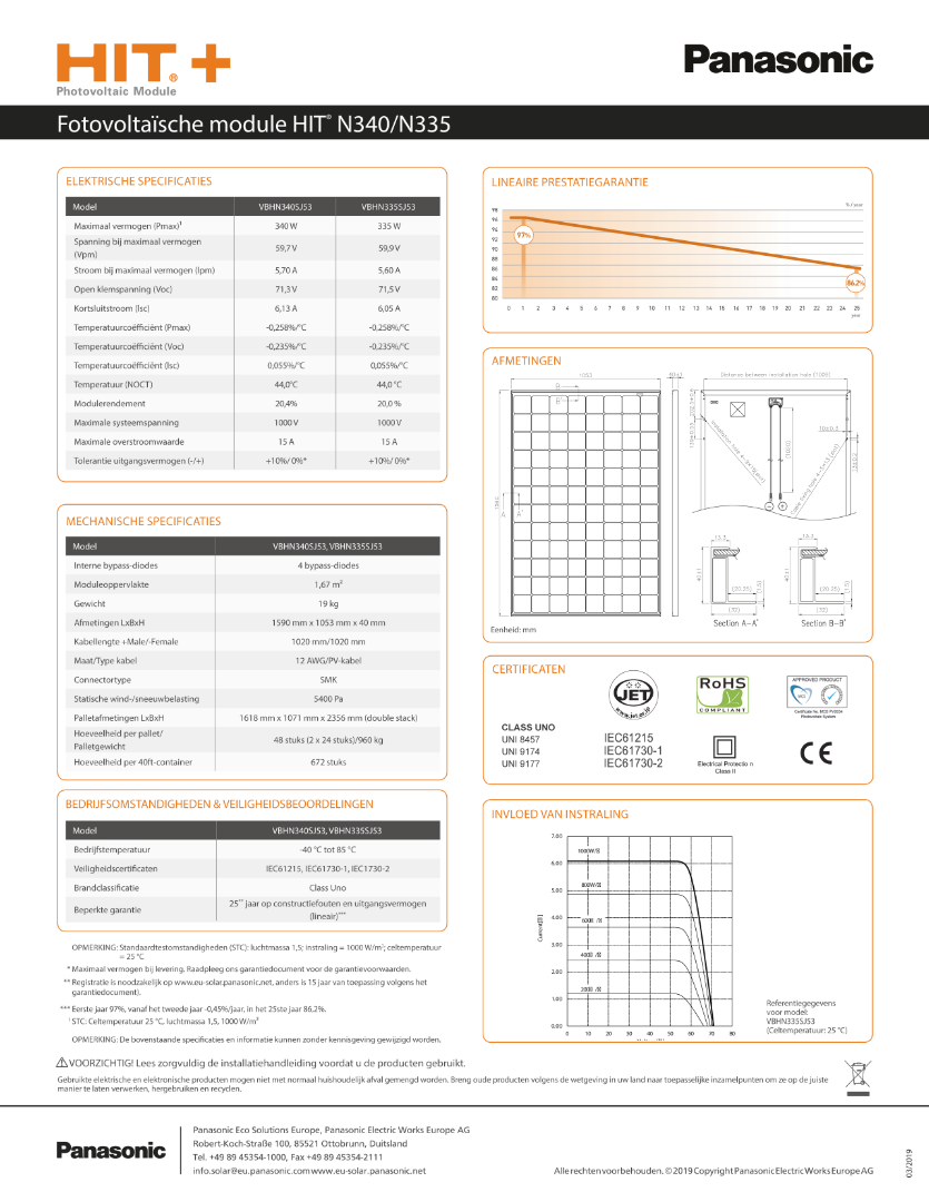 Panasonic VBHN335SJ53