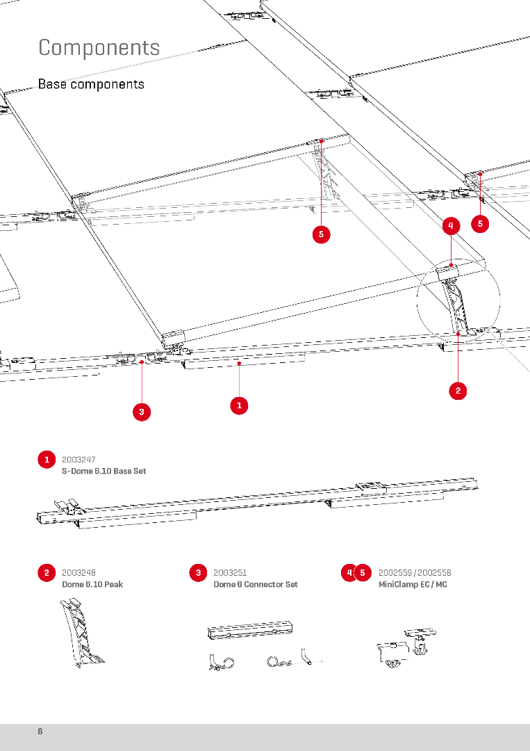 K2 Systems GmbH S-Dome 6.10 Base Set