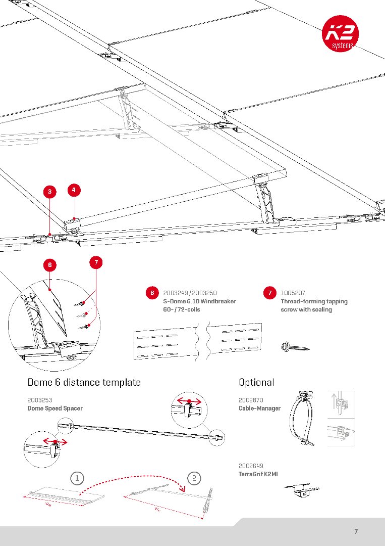 K2 Systems GmbH S-Dome 6.10 Base Set