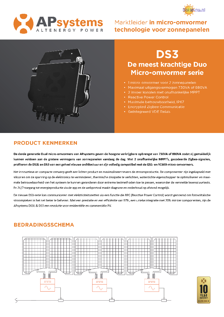 APSystems DS3-L Micro-Omvormer