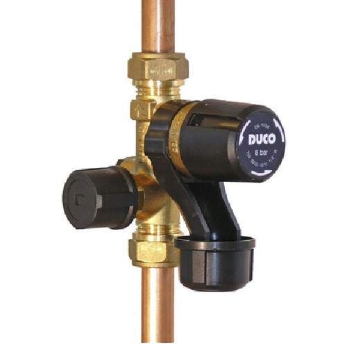 Duco Inlaatcombinatie Duco 15 mm 2x knel artikelnr: 3652420 leveranciersnr: 1200-0-08-01