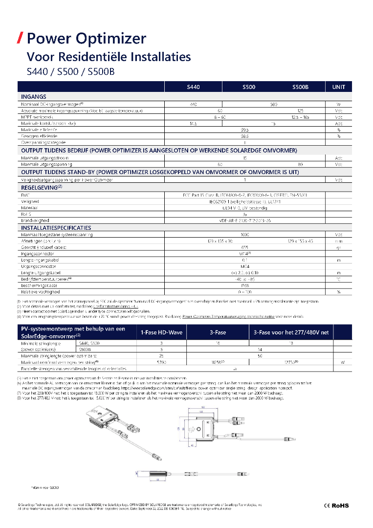 SolarEdge - S500B Power Optimizer 