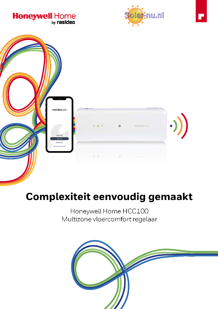 HCC100M2022 Multizone-regelaar voor vloerverwarming