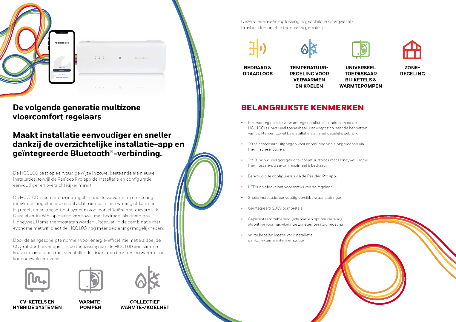 HCC100M2022 Multizone-regelaar voor vloerverwarming